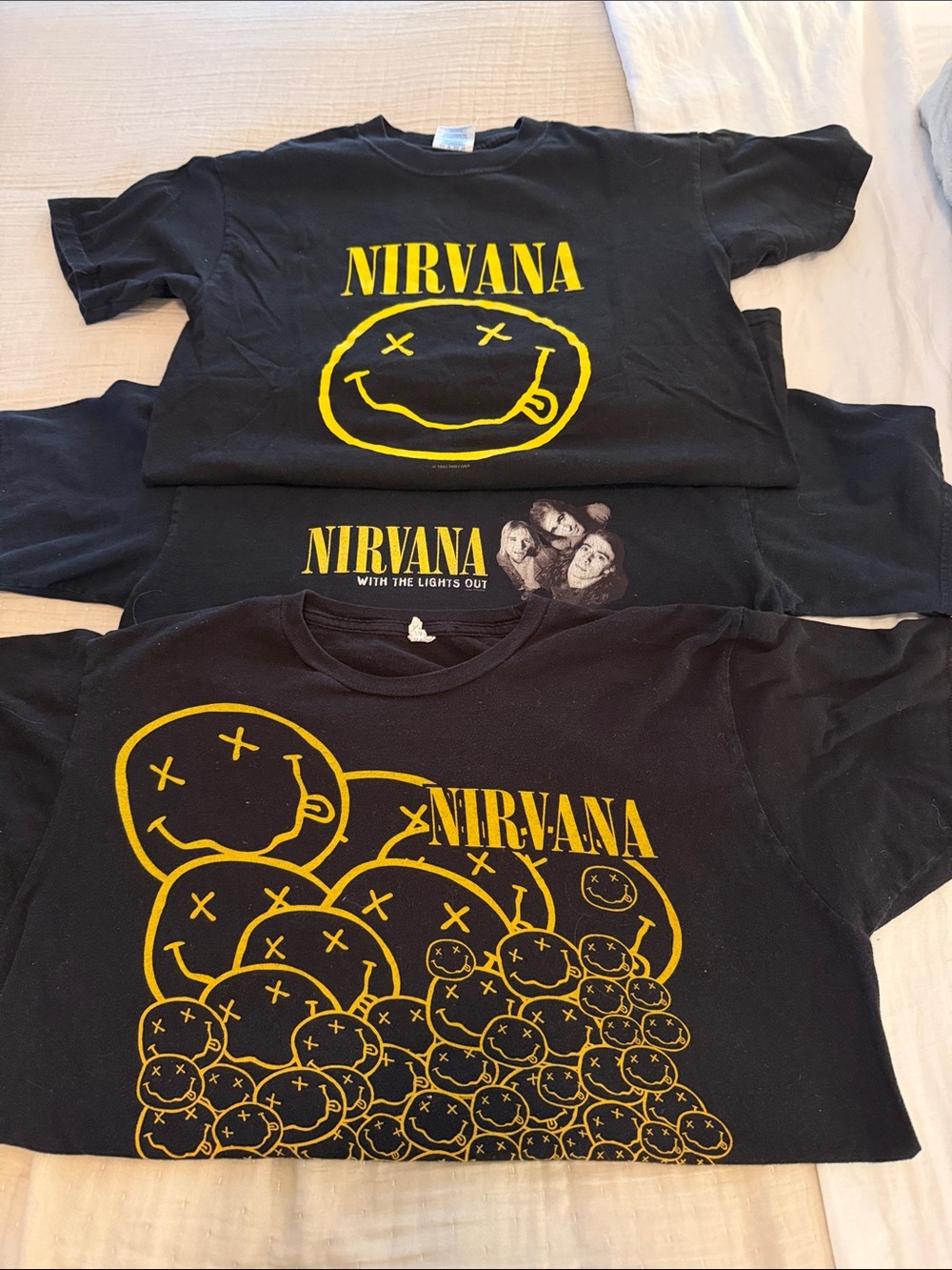 Vintage Nirvana Shirts- Lot of 3